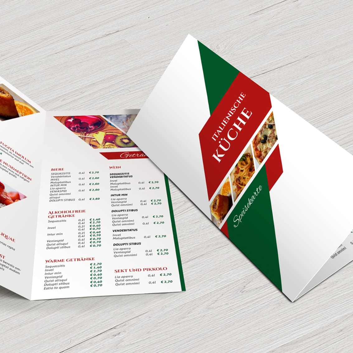 SpeisekarteItaly
